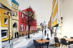 Malba na zdi v bistru v Šumperku od Dave Art
