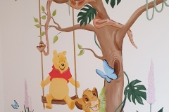 Malba Medvídka Pú v dětském pokoji od Dave Art