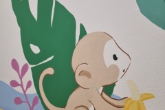 malba na zeď cute opička