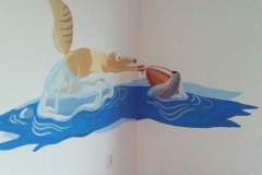 Malba veverky na stěnu od Dave Art