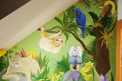 Malba džungle na zeď od Dave Art