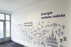 Malba na zeď ve firmě od Dave Art