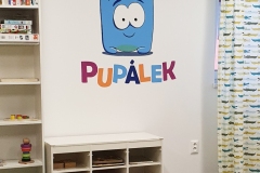 Logo školky na stěně od Dave Art