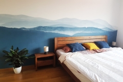 Malba Jeseníků na zeď v Ložnici - Přírodní Krása od Dave Art