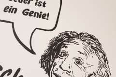 Malba na zeď Einsteina - Dave Art