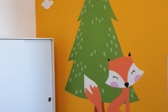 Malba na zeď liška - Dave Art